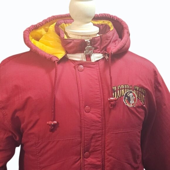 Mens 90's Vintage Florida State University Seminoles Starter Puffer Jacket Small - Picture 6 of 16